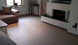 resin living room floor