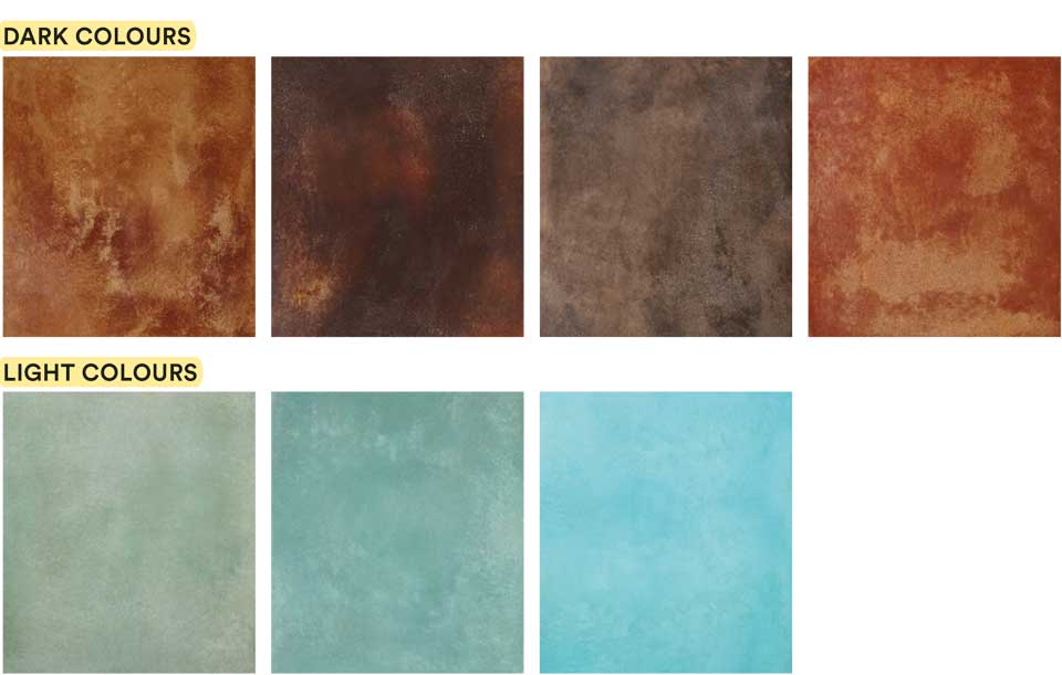 Acid Stains Colours