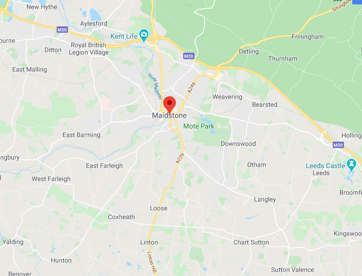 Maidstone – map