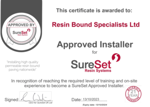 Resin-Bound-Specialists-Approved-Installer-certificate
