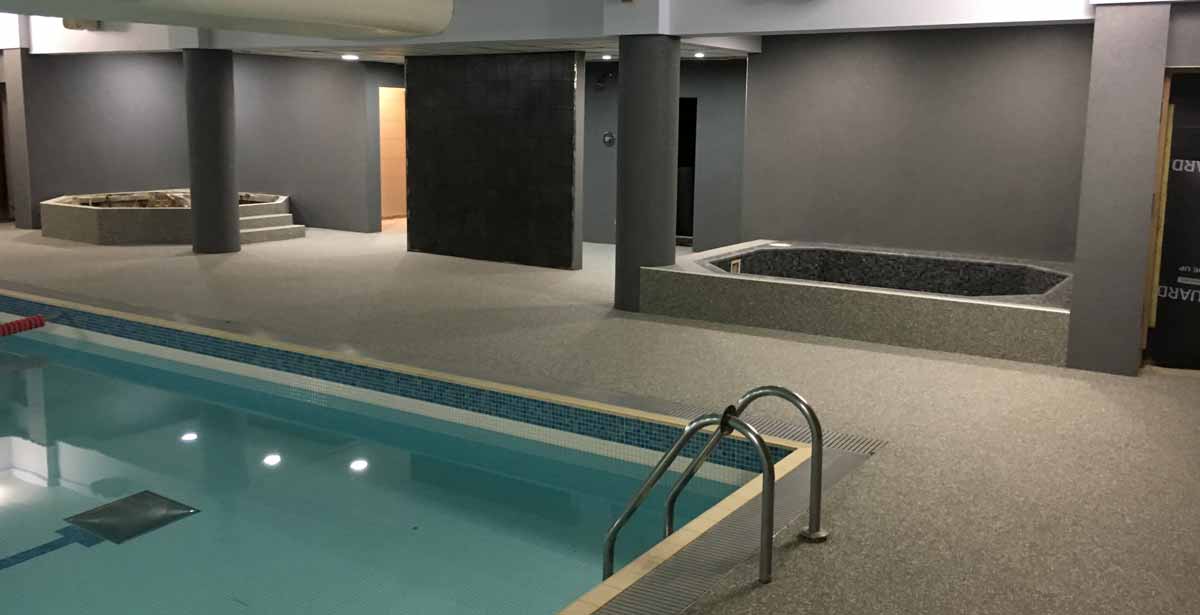 expoxy sand floor for swimming pool