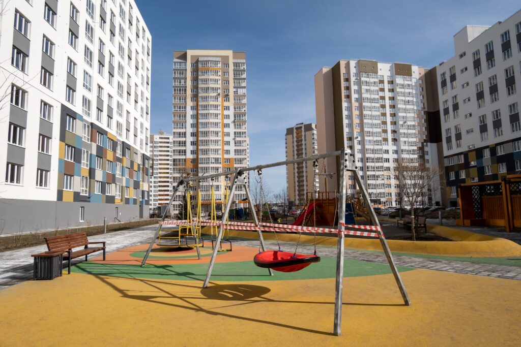 poured rubber playground