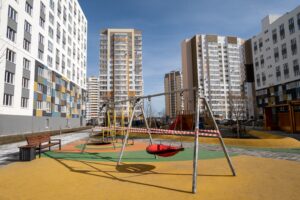 poured rubber playground