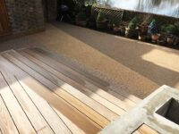 resin-driveway-with-wooden-steps